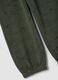 Pantaloni jogger verdi in puro cotone organico over fit_3