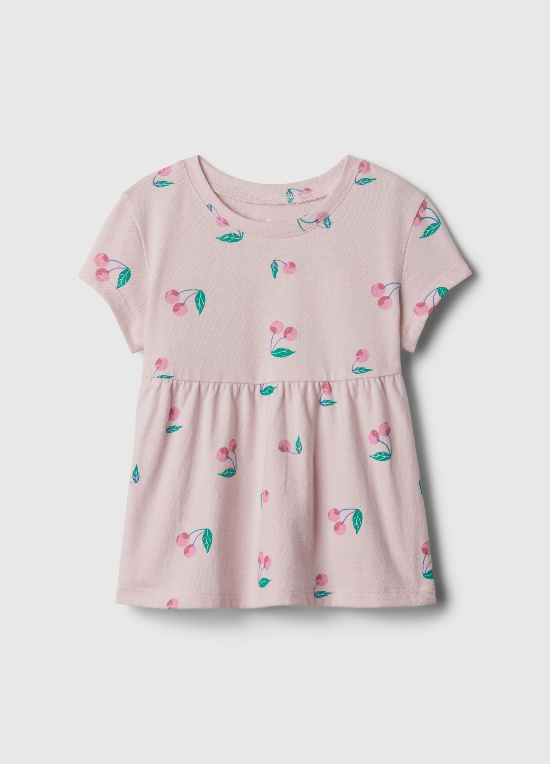 Cotton T-shirt with cherries print