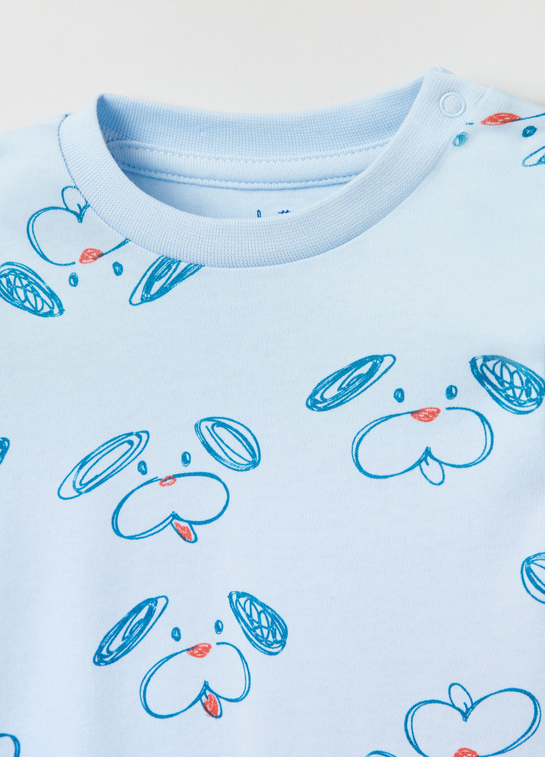 Cotton pyjamas with dog print_2