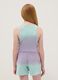 Violettes ombr&eacute; Tanktop aus Stretch-Baumwolle f&uuml;r M&auml;dchen, figurbetont_2