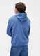 Blue hoodie with full zip closure_2