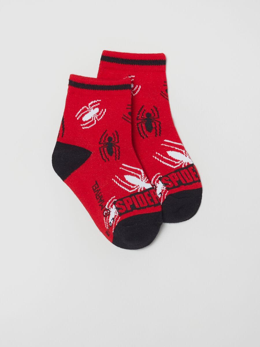 Three-pair pack stretch socks with Spider-Man design_1
