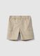 Beige Baumwoll-Cargo-Shorts f&uuml;r Kinder mit regul&auml;rer Passform_0