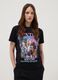Black pure cotton T-shirt with K-Pop Demon Hunter print, regular fit_2