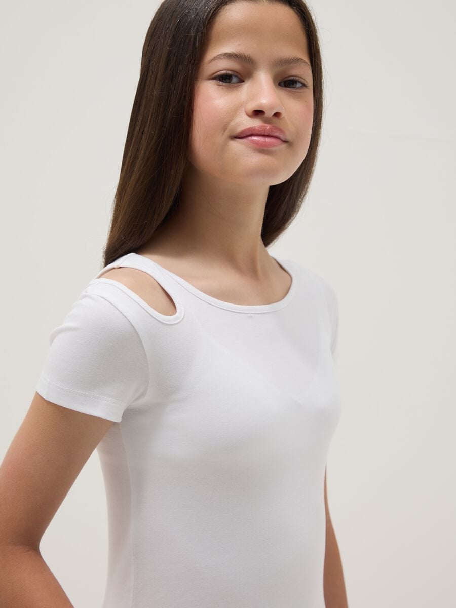 White organic cotton short-sleeve T-shirt_2