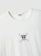 White pure cotton regular fit T-shirt with One Piece print_5