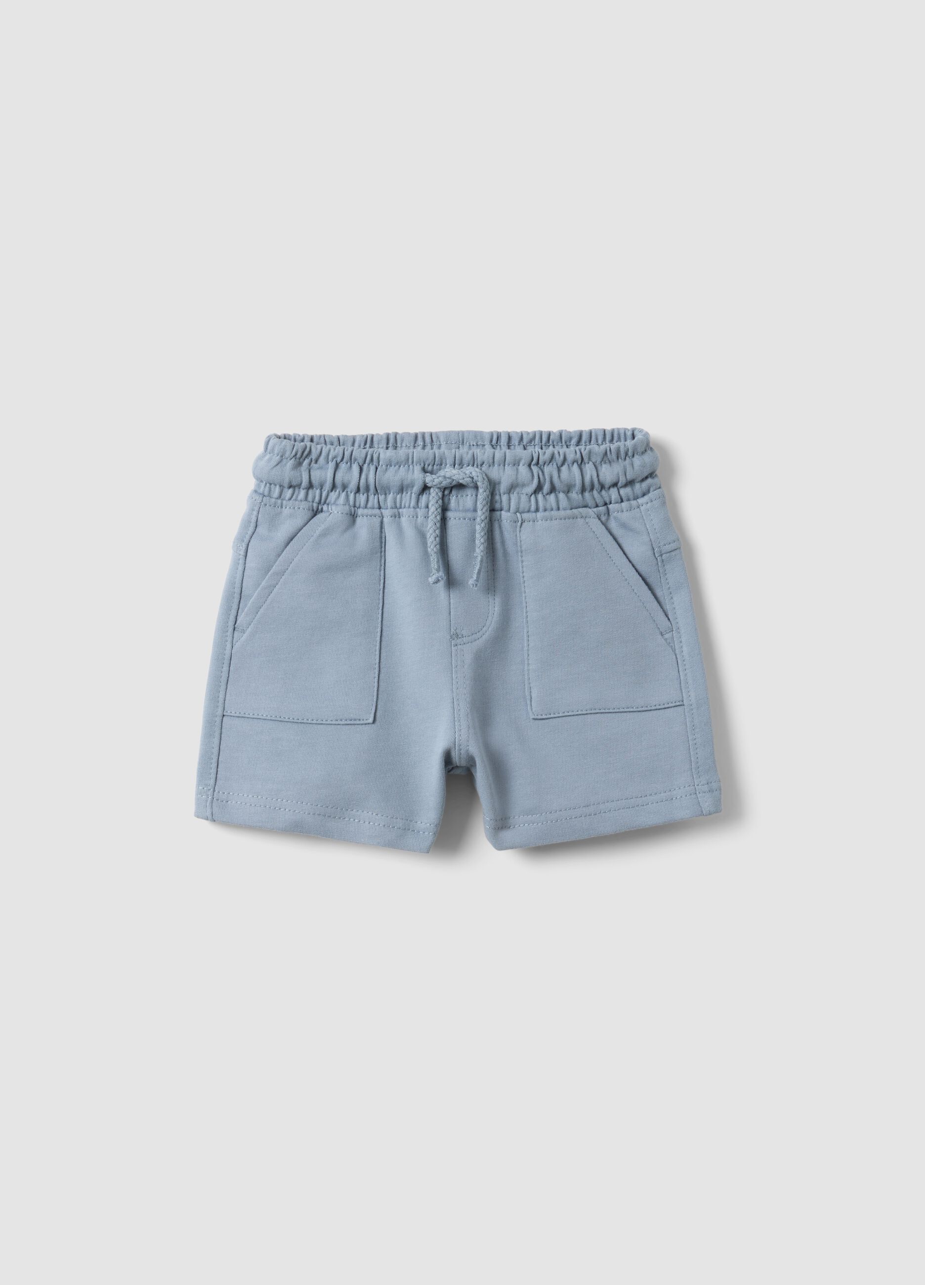 Baby's blue pure cotton shorts regular fit