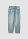 Boy's pure cotton denim blue baggy jeans_3
