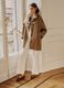 Brown pure cotton raincoat_0