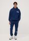 Sweatshirt azul com capuz em mistura de algod&atilde;o com estampado Lakers_1