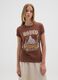 Brown pure cotton regular fit t-shirt_1