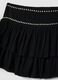 Black pure viscose skirt with ruffles_1
