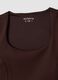 Brown crop top in stretch fabric_7