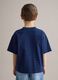 Children's Regular Fit Blue Pure Cotton T-shirt_1