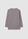 T-shirt infantil cinza regular fit de algod&atilde;o puro com estampa_1