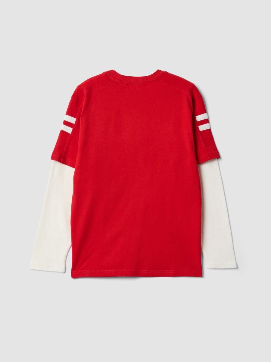 &Kappa;ό&kappa;&kappa;&iota;&nu;&omicron; &pi;&alpha;&iota;&delta;&iota;&kappa;ό T-shirt &alpha;&pi;ό 100% &beta;&alpha;&mu;&beta;ά&kappa;&iota; &mu;&epsilon; &sigma;&tau;&rho;&omicron;&gamma;&gamma;&upsilon;&lambda;ή &lambda;&alpha;&iota;&mu;ό&kappa;&omicron;&psi;&eta; &kappa;&alpha;&iota; college &sigma;&tau;ά&mu;&pi;&alpha;_2
