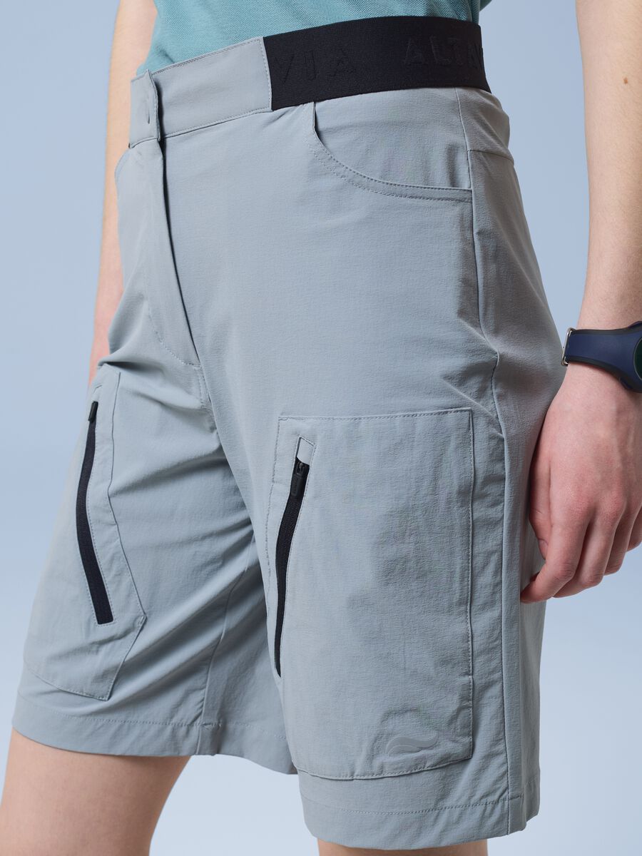 Graue ALTAVIA SAILING Bermuda-Shorts aus Stretchgewebe_4