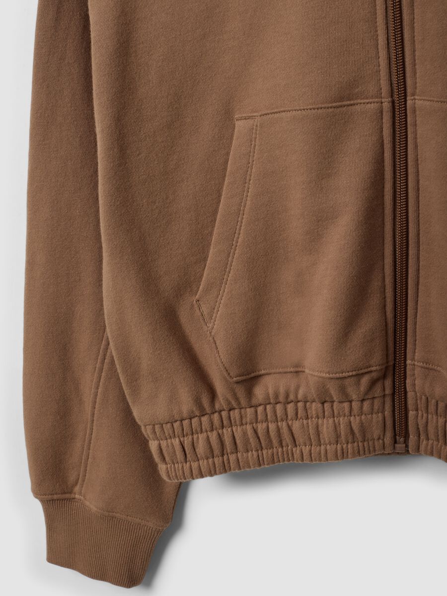 Brown organic cotton hoodie_5
