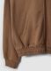 Brown organic cotton hoodie_5