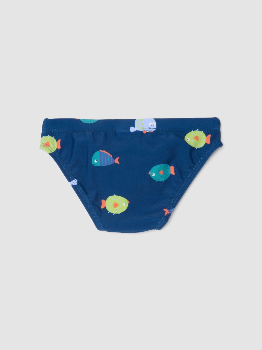 Blue stretch swim briefs_1