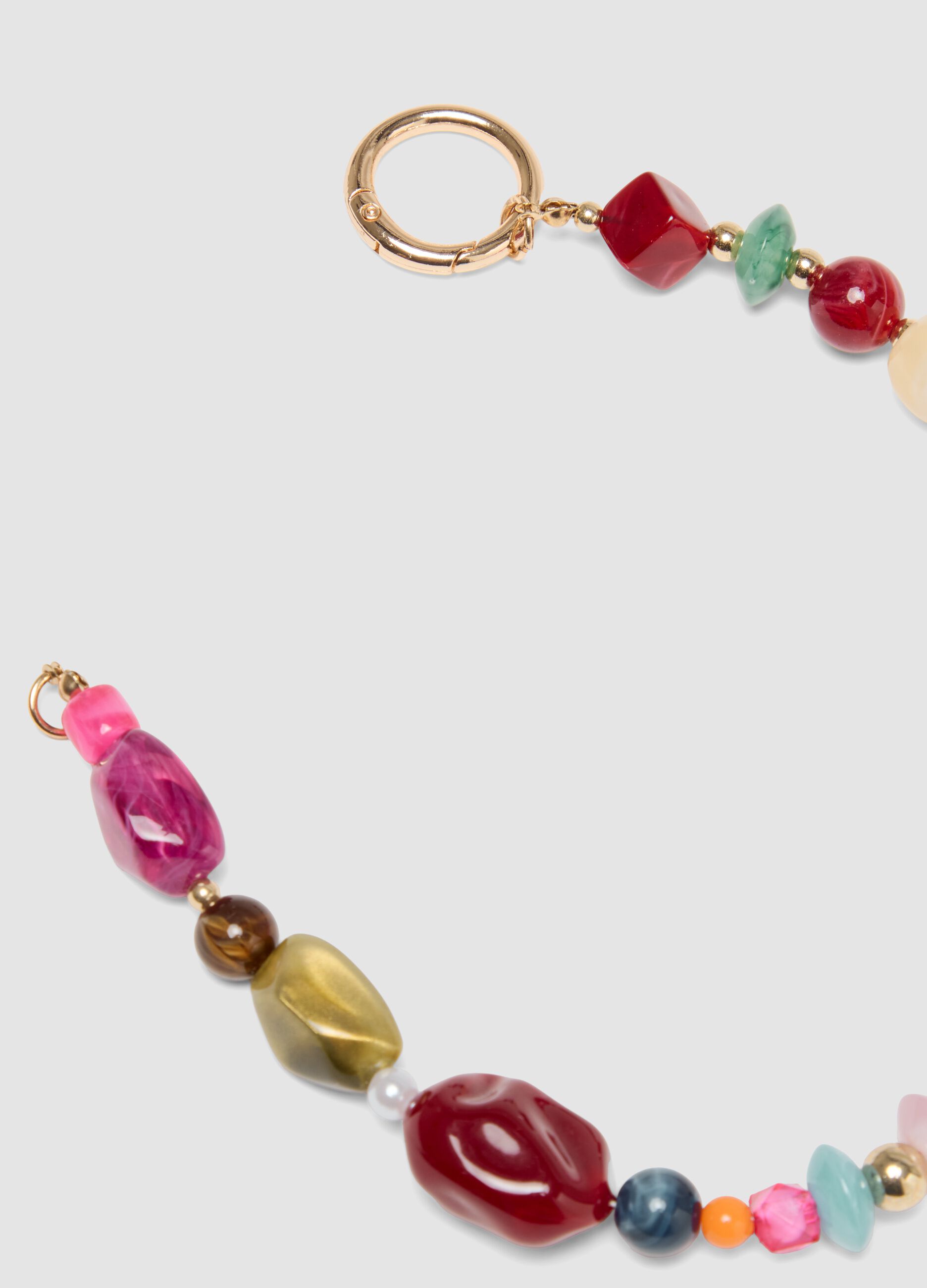 Mehrfarbiges Perlenarmband mit Ringverschluss