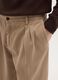 Brown chino trousers in pure cotton regular fit_3