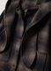 Brown wool and viscose blend hooded coat, regular fit_1