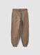 Beige Jogginghose aus Bio-Baumwolle_0