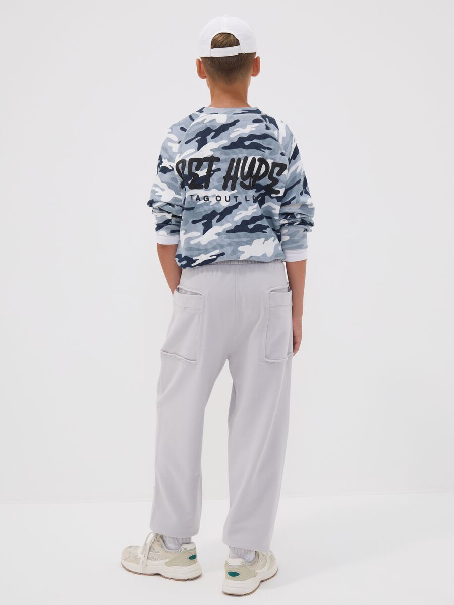 Jogging gris 100 % coton avec motif &laquo; Way Up &raquo; pour gar&ccedil;on_1