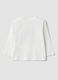White organic cotton T-shirt with teddy bear print_1