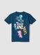 Kids' blue pure cotton t-shirt regular fit with prints_4