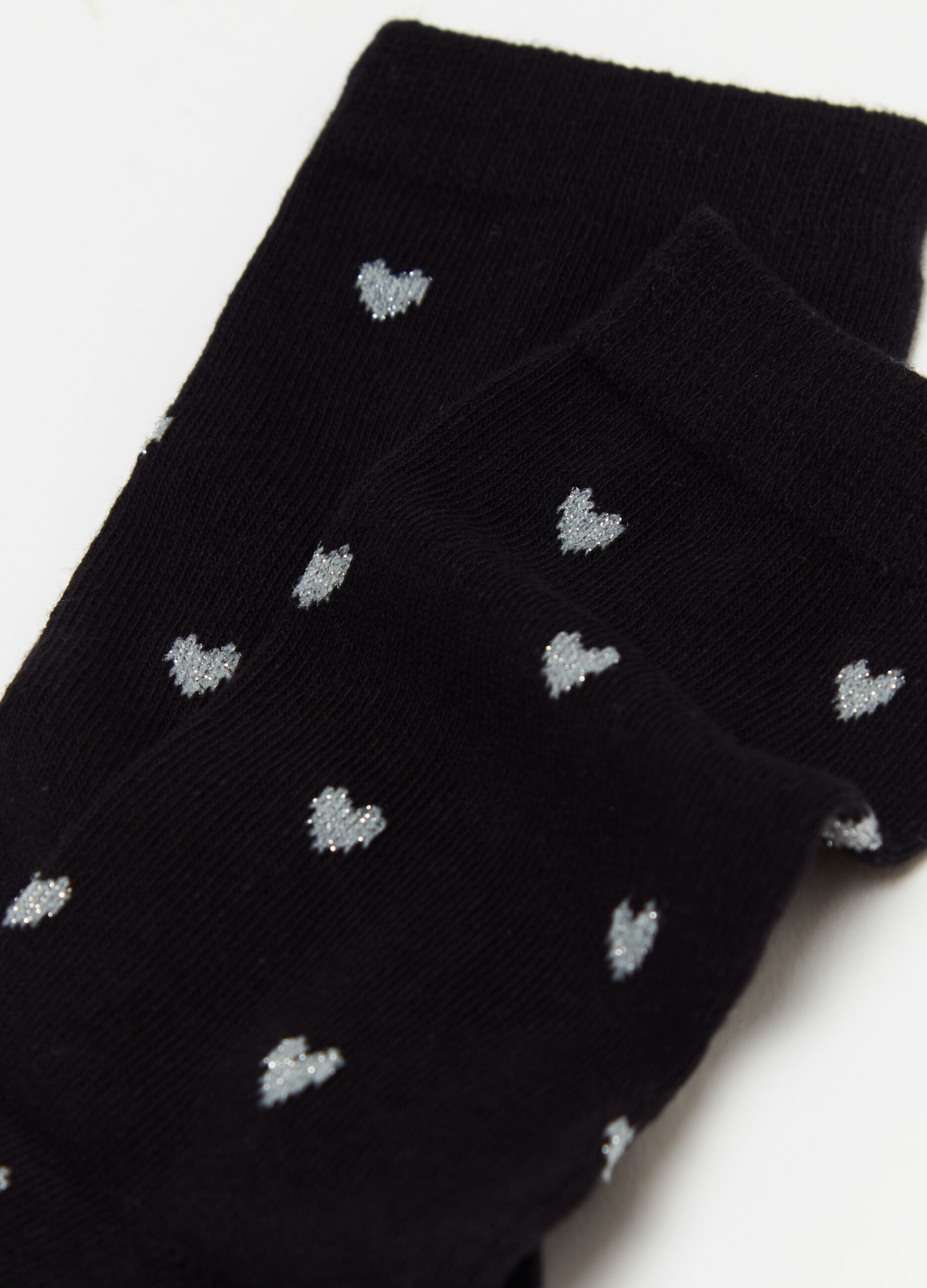 Two-pair pack short socks with designs
