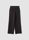 Grey pinstripe stretch viscose straight-leg trousers_5