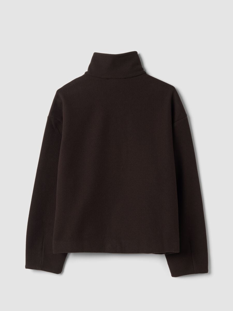 Brown viscose-blend cardigan, regular fit_2