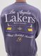 Camisola de mistura de algod&atilde;o roxa com estampado Los Angeles Lakers_3