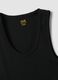 Black pure cotton tank top_5