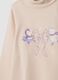 Pink organic cotton T-shirt with winter print_2