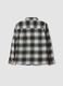 Brown checked pure cotton shirt_5
