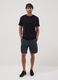 Blue short-sleeve pure cotton T-shirt_1