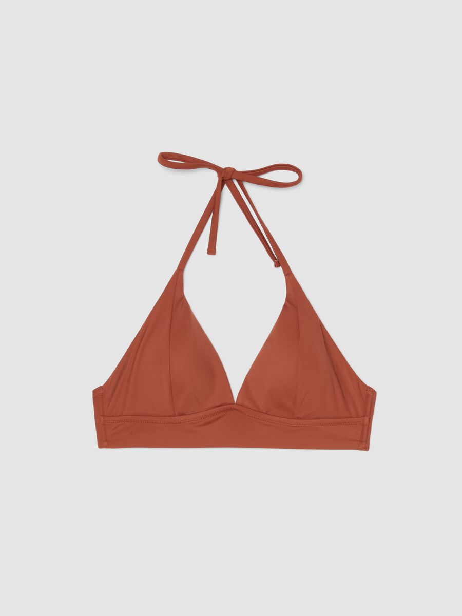 Oranges Stretch-Bikini-Top mit herausnehmbarer Polsterung_4