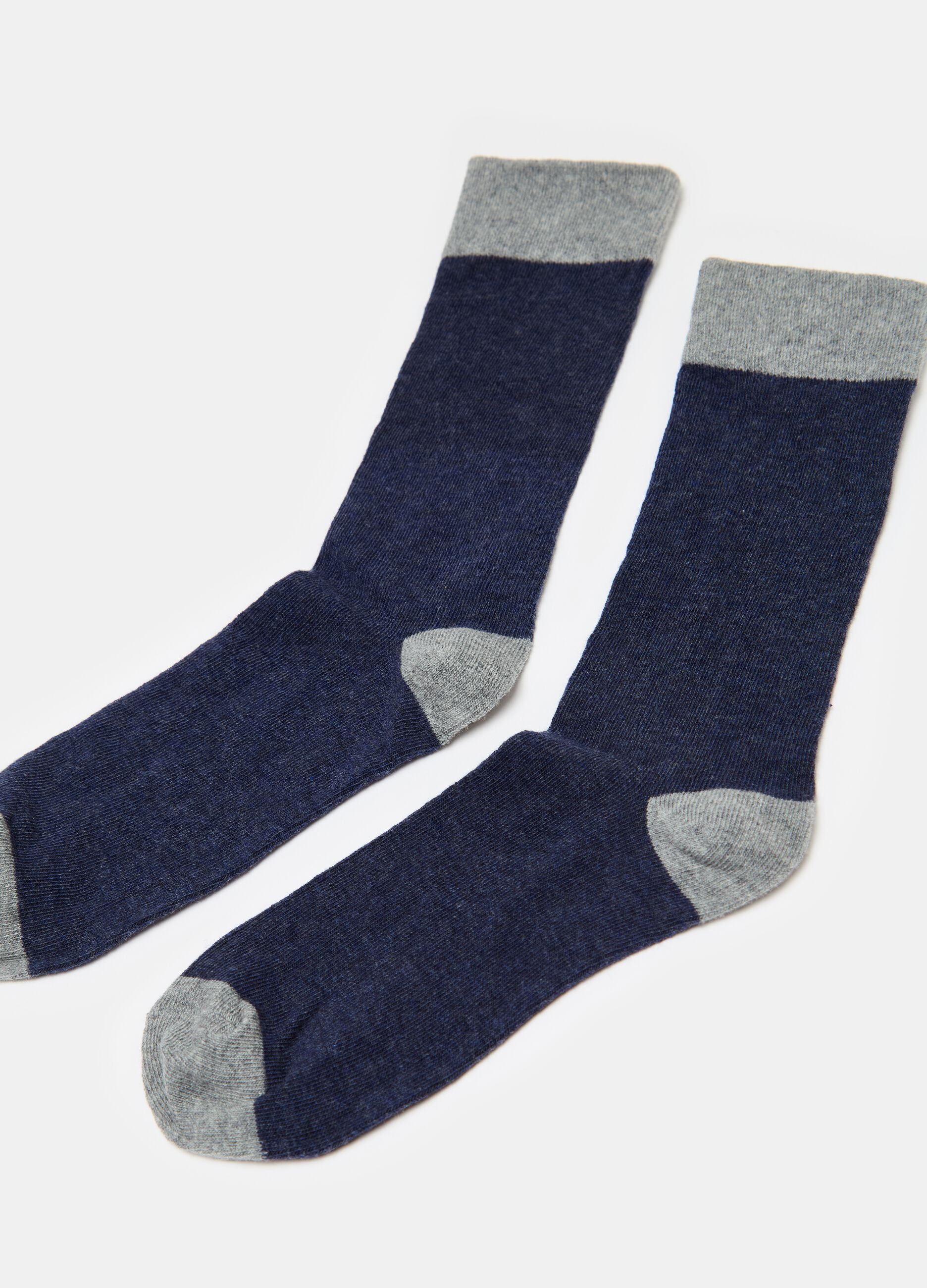 Pack cinco calcetines de rayas en tejido elástico