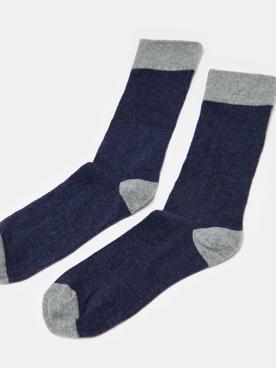 Pack cinco calcetines de rayas en tejido elástico_1