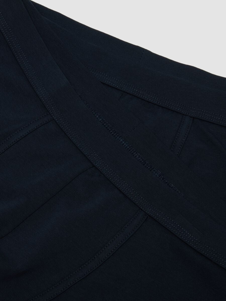Bipack di boxer blu in cotone Supima elasticizzato_5