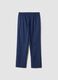 Blue organic cotton pyjama trousers_2