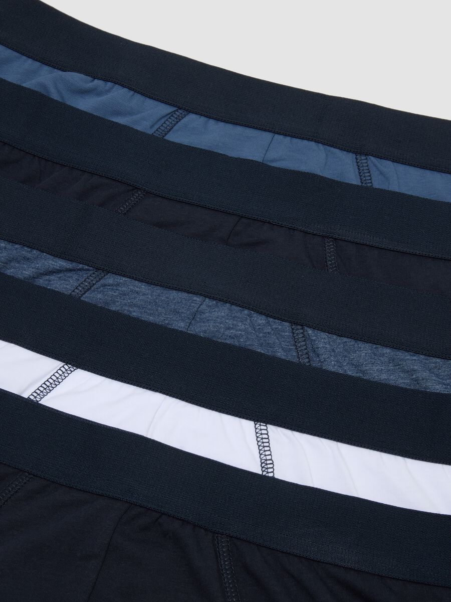 Pack of five multicolour stretch-cotton briefs_1
