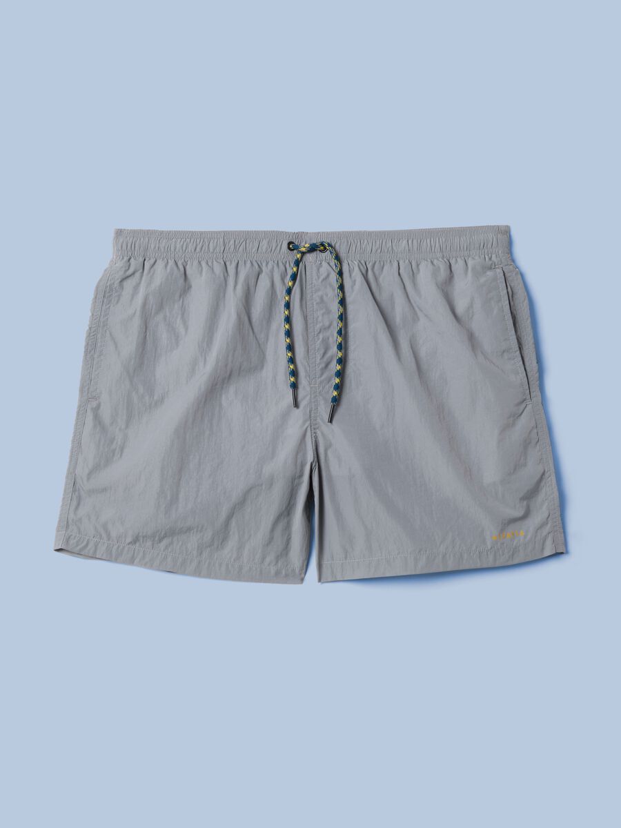 ALTAVIA SAILNG grey boxer swim shorts with elasticated waistband_4
