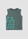 Green organic cotton vest top_0