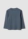 Graues Oversize-T-Shirt aus reiner Baumwolle mit Skate-Print f&uuml;r Jungen_1