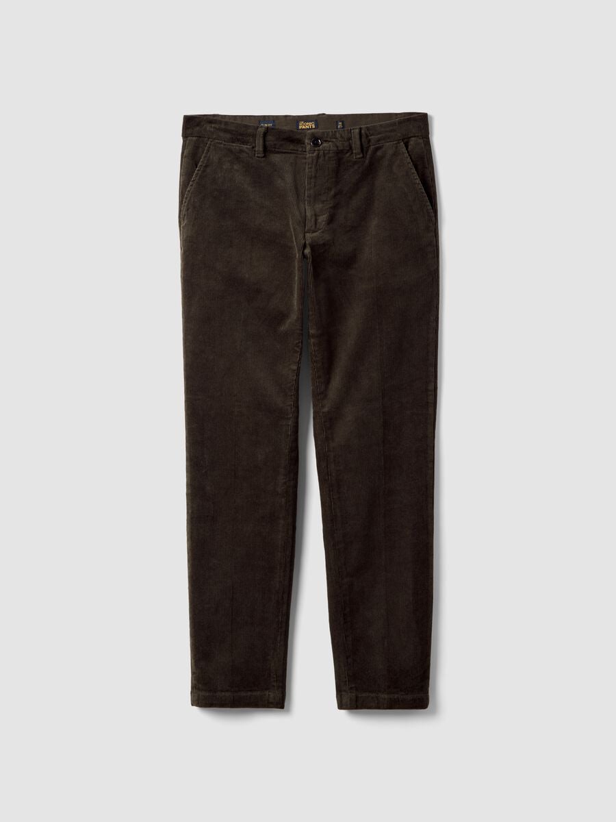 Gr&uuml;ne Chinohose aus Stretch-Baumwolle f&uuml;r Herren_0