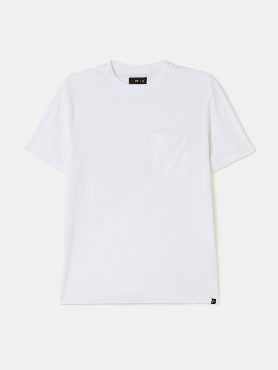 Reverse French terry T-shirt with pocket_3